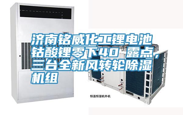 濟(jì)南銘威化工鋰電池鈷酸鋰零下40℃露點，三臺全新風(fēng)轉(zhuǎn)輪除濕機(jī)組