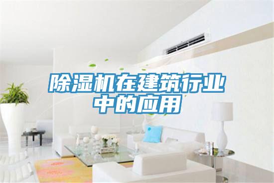 除濕機(jī)在建筑行業(yè)中的應(yīng)用