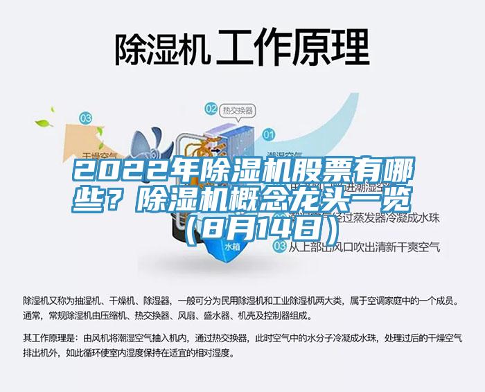 2022年除濕機股票有哪些？除濕機概念龍頭一覽（8月14日）