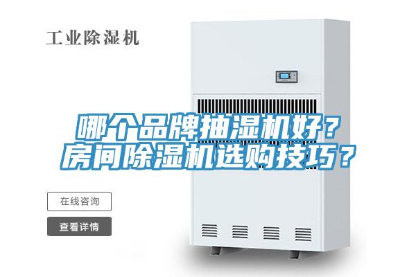 哪個品牌抽濕機好？房間除濕機選購技巧？