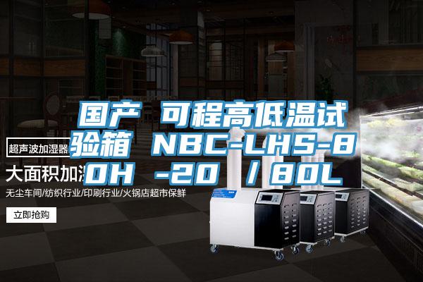 國(guó)產(chǎn) 可程高低溫試驗(yàn)箱 NBC-LHS-80H -20℃／80L