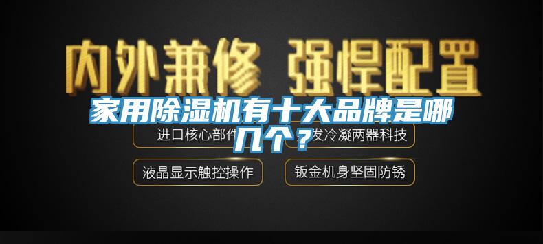 家用除濕機有十大品牌是哪幾個？