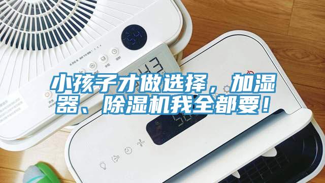 小孩子才做選擇，加濕器、除濕機我全都要！