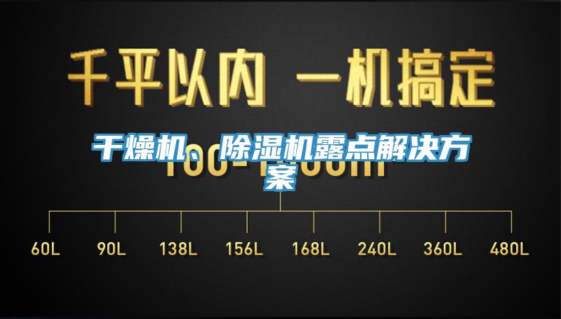 干燥機(jī)、除濕機(jī)露點(diǎn)解決方案