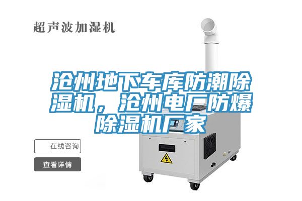 滄州地下車庫防潮除濕機，滄州電廠防爆除濕機廠家