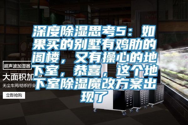 深度除濕思考5：如果買的別墅有雞肋的閣樓，又有操心的地下室，恭喜，這個地下室除濕魔改方案出現(xiàn)了