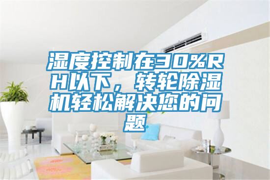 濕度控制在30%RH以下，轉(zhuǎn)輪除濕機(jī)輕松解決您的問題