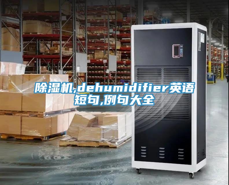 除濕機(jī),dehumidifier英語(yǔ)短句,例句大全