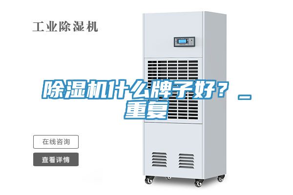 除濕機什么牌子好？_重復