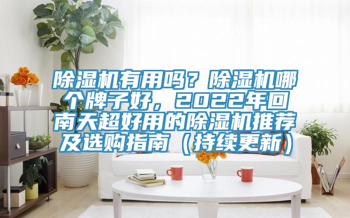 除濕機(jī)有用嗎？除濕機(jī)哪個(gè)牌子好，2022年回南天超好用的除濕機(jī)推薦及選購(gòu)指南（持續(xù)更新）